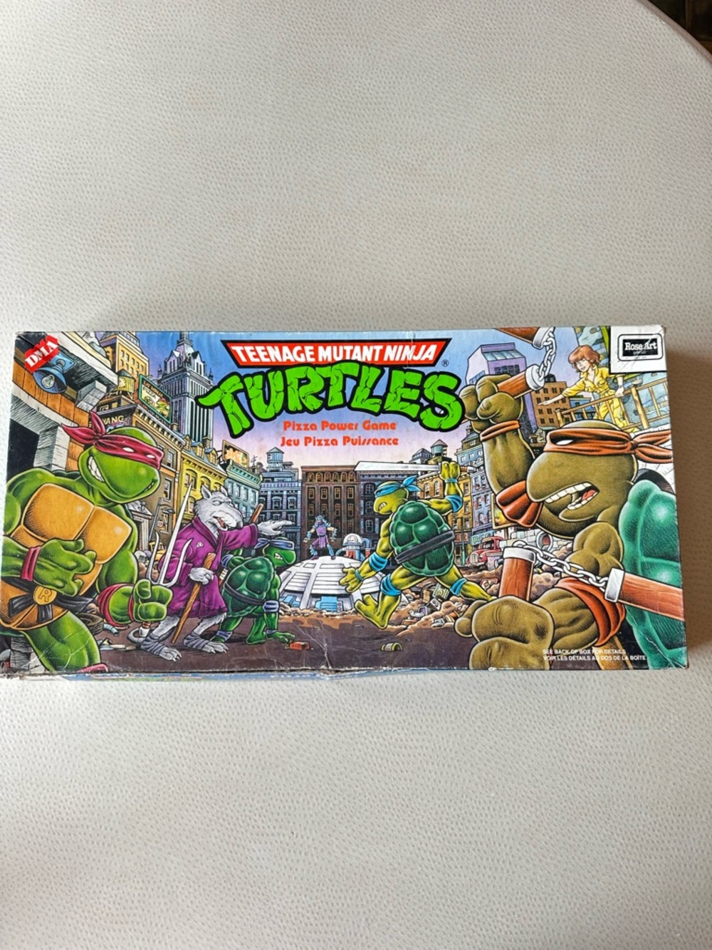 Vintage Teenage Mutant Ninja Turtles Pizza Power Board Game 1987 Complete